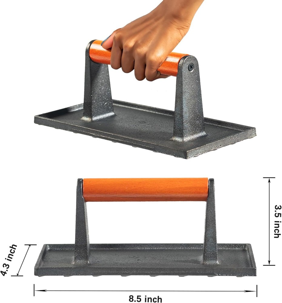 vivicreate Bacon Press, Griddle Grill Meat rectangle
