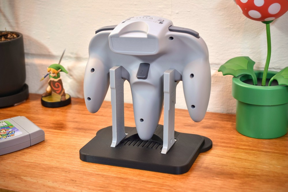 Nintendo 64 Controller Display Stand - Original N64 or Wireless - 3D Printed