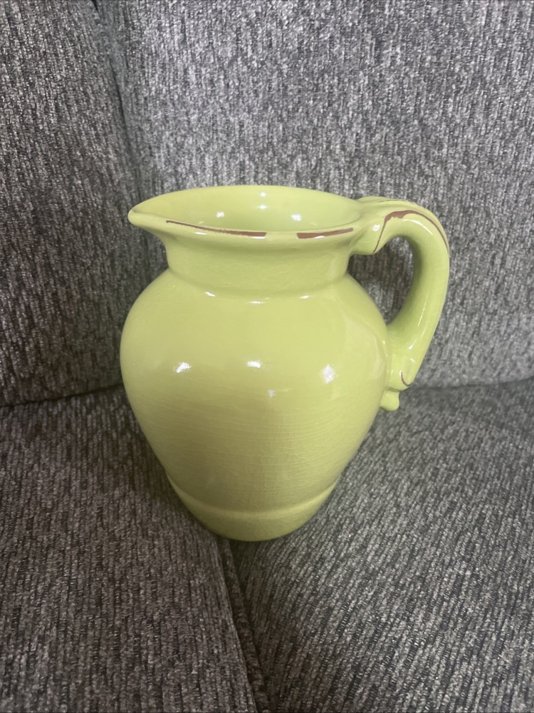 Ceramic Pitcher Green EUC! (G5)