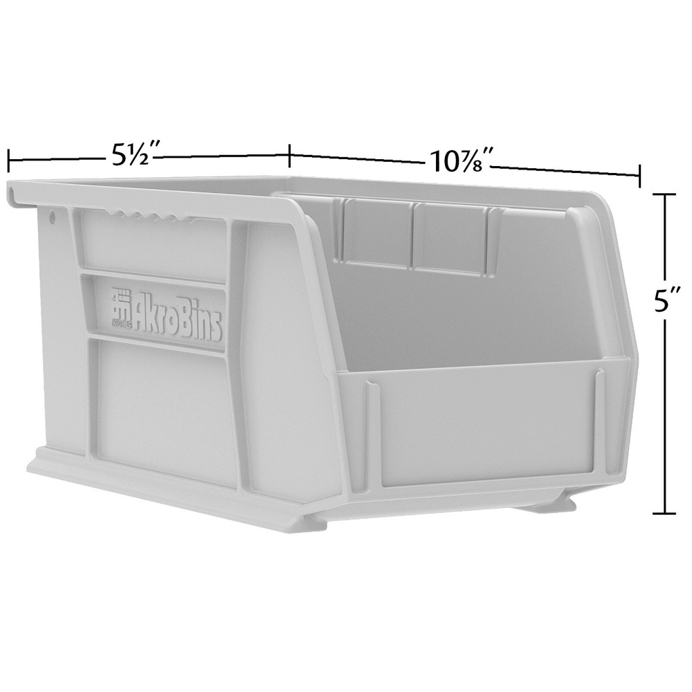 Akro-Mils 30230 AkroBins Plastic Storage Bin Hanging Stacking Containers 6pk