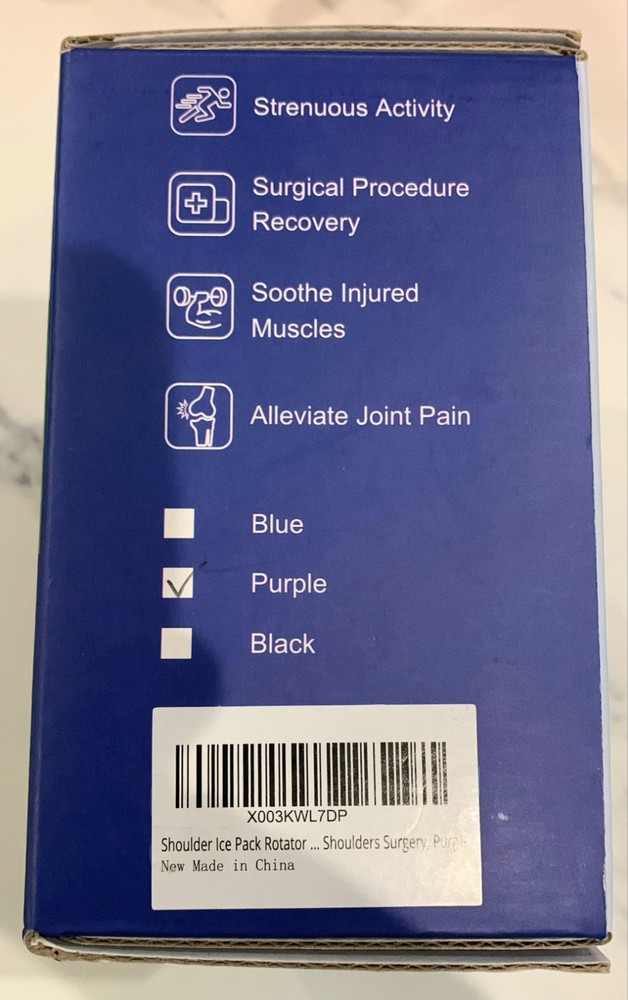 Shoulder Ice Pack Rotator Cuff Kingpavonini Purple