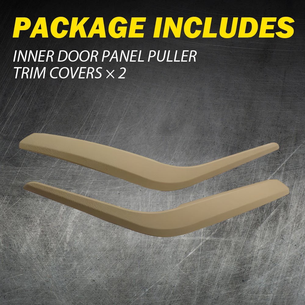 2Pcs Left+Right Inner Door Handle Pull Panel Trim Beige for BMW X1 E84 2009-2015