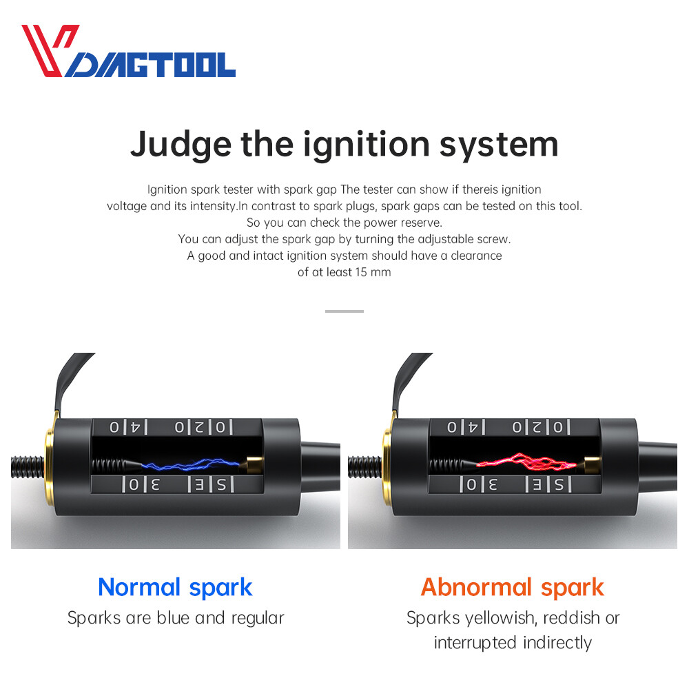 Spark Plug Tester Auto Ignition System Coil Engine In Line Diagnostic Test Tool