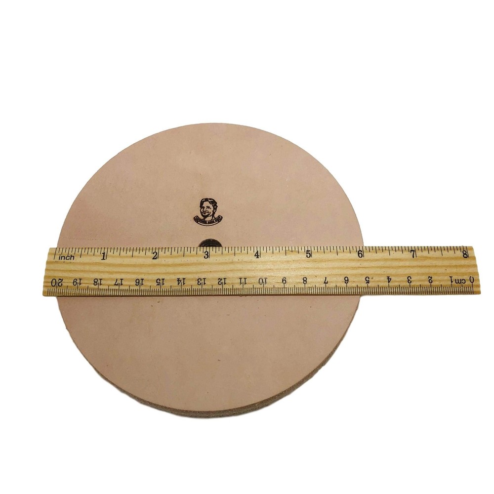 6" (3/4" Width) Leather Honing/Stropping Wheel - Fits 1/2" Arbor - Buffing Co...