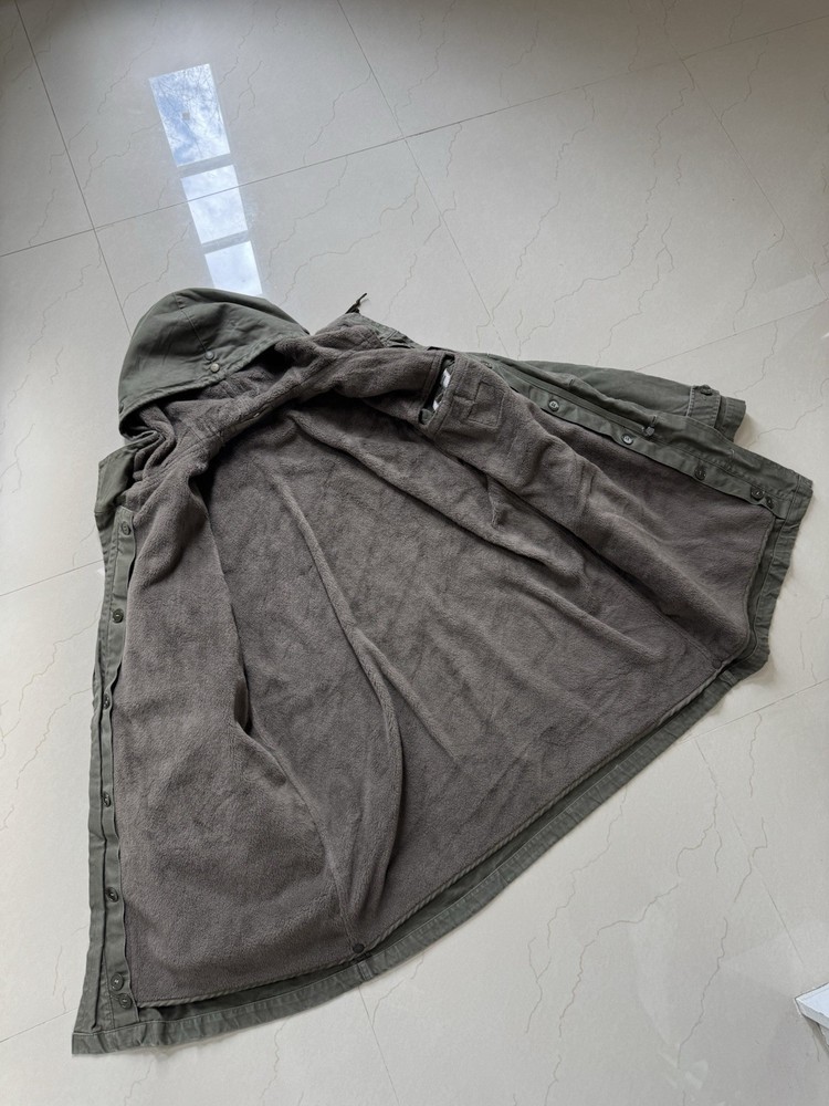 German Army Olive Drab Lined Parka Vtg 70s