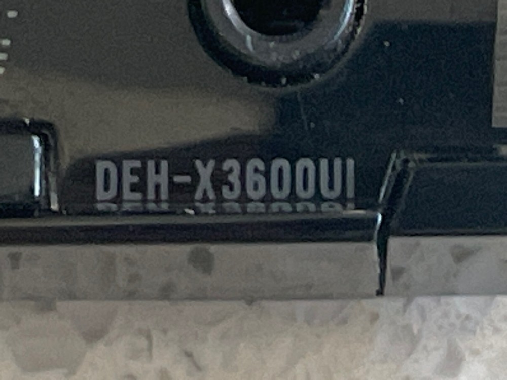 PIONEER DEH-X3600UI STEREO FACEPLATE