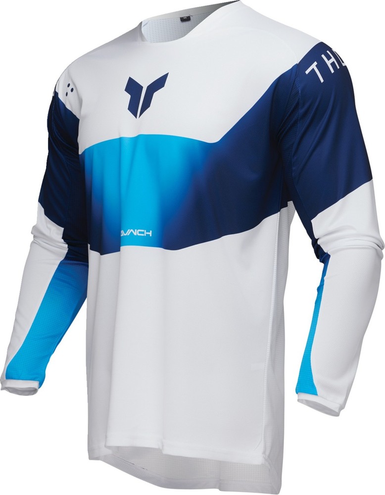 Thor Launchmode Storm Mens MX Offroad Jersey White