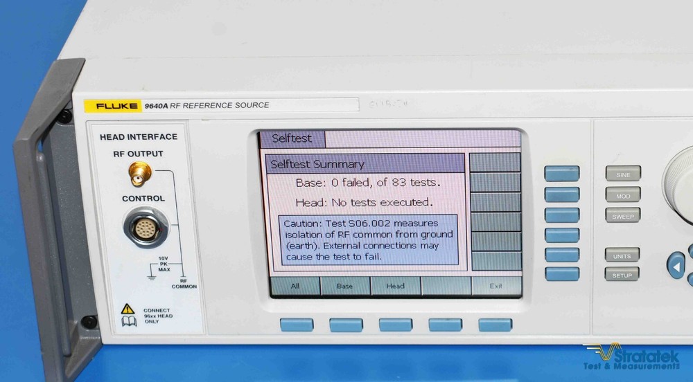 Fluke 9640A RF Reference Source 4 GHz RF Calibrator