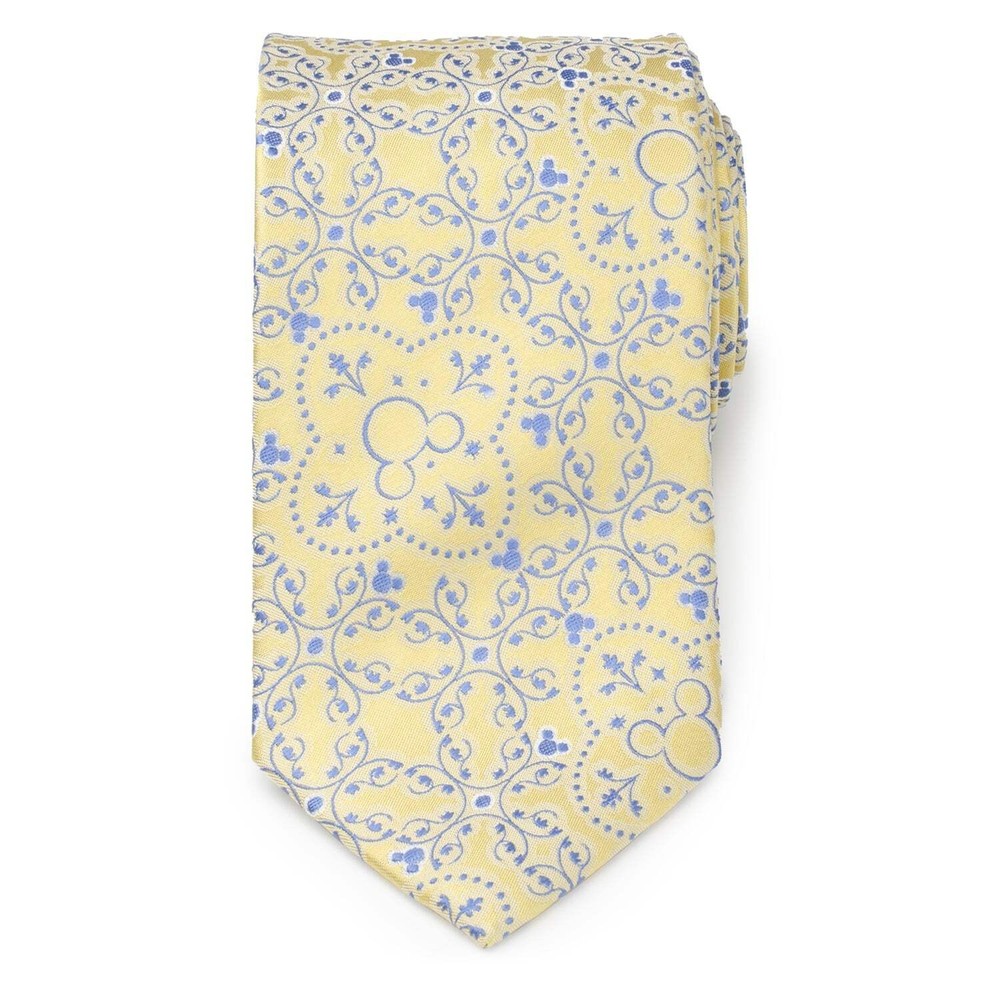 Disney Mickey Mouse Yellow Multi Men's Tie
