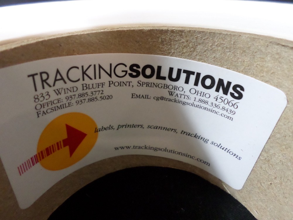 Tracking Solutions Inc. 2” x 0.4” Gloss Polyester Thermal Labels (10,000/Roll)