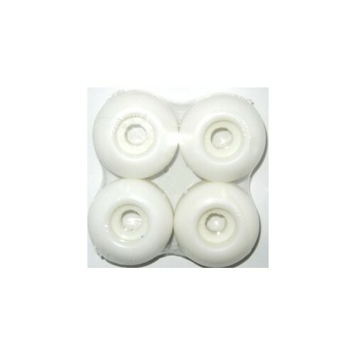 Skateboard WHEELS Blank 54mm WHITE Dura Rollers
