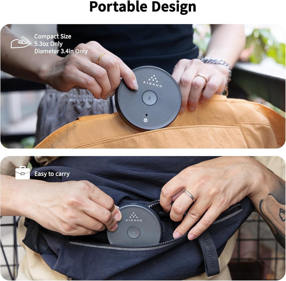 AIRHUG USB Microphone No Speaker,Desktop Computer Mic, Mute Button with LED Indi