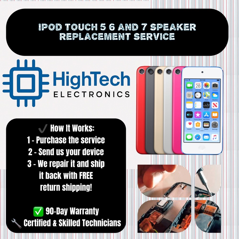IPOD TOUCH 5 6 AND 7 SPEAKER REPLACEMENT SERVICE