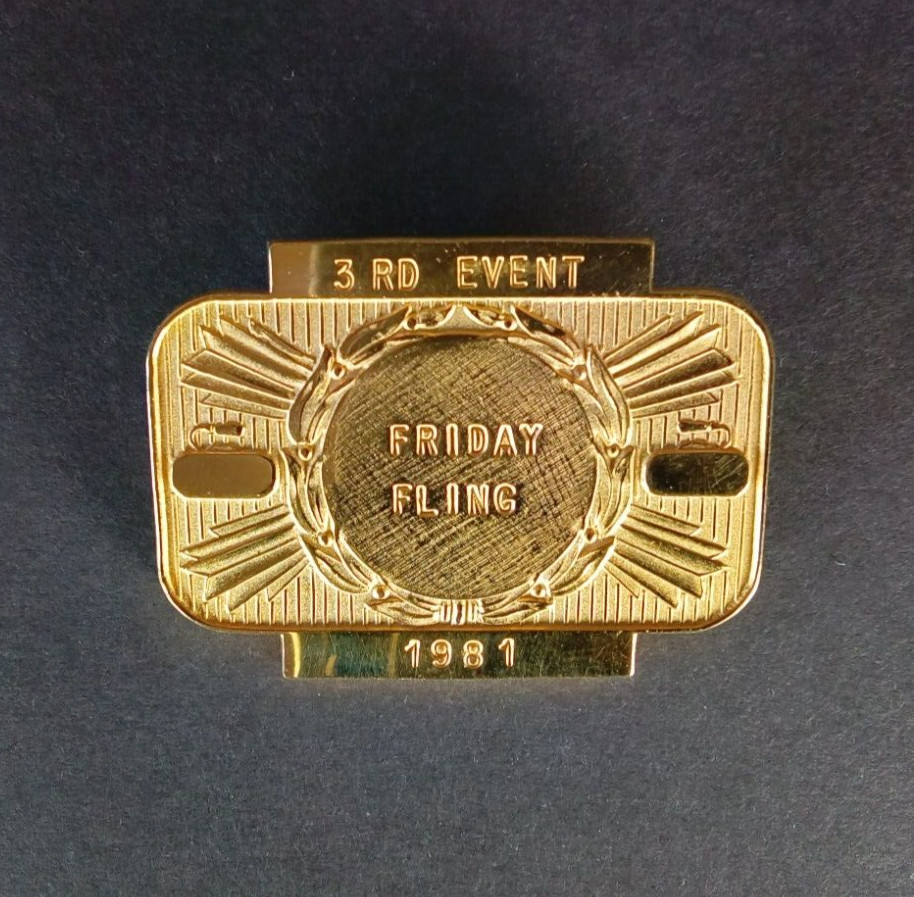 FRIDAY FLING Curling Pin ~ 1981 3RD EVENT