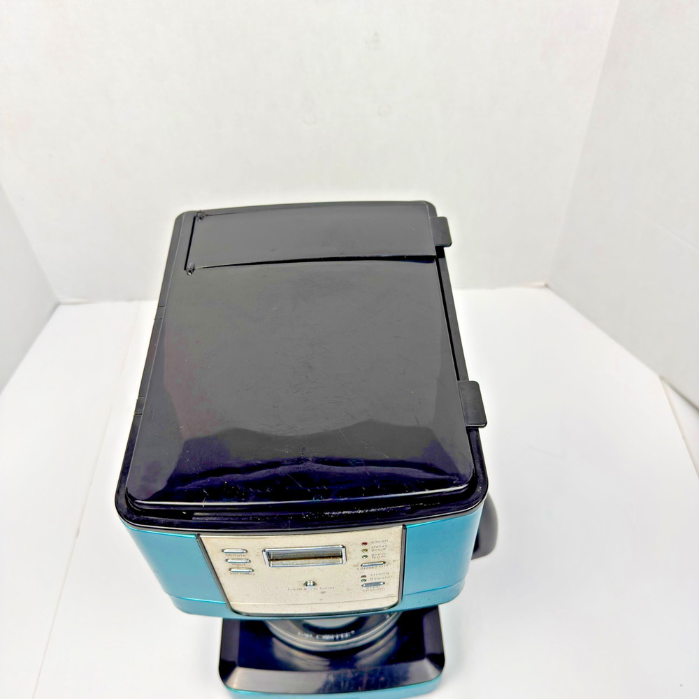 Mr. Coffee 12-Cup Programmable Coffee Maker Teal Blue Metallic Tested Works