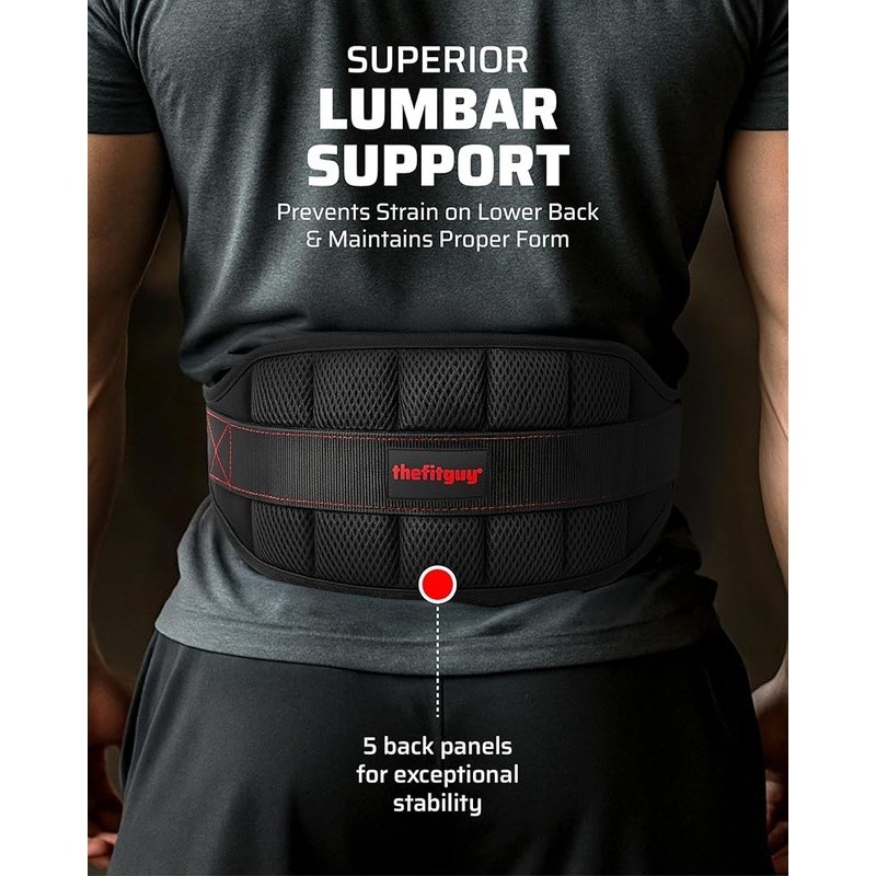 Belt for Belt Squats Rack Attachment & Squat Machine Structured Back Support