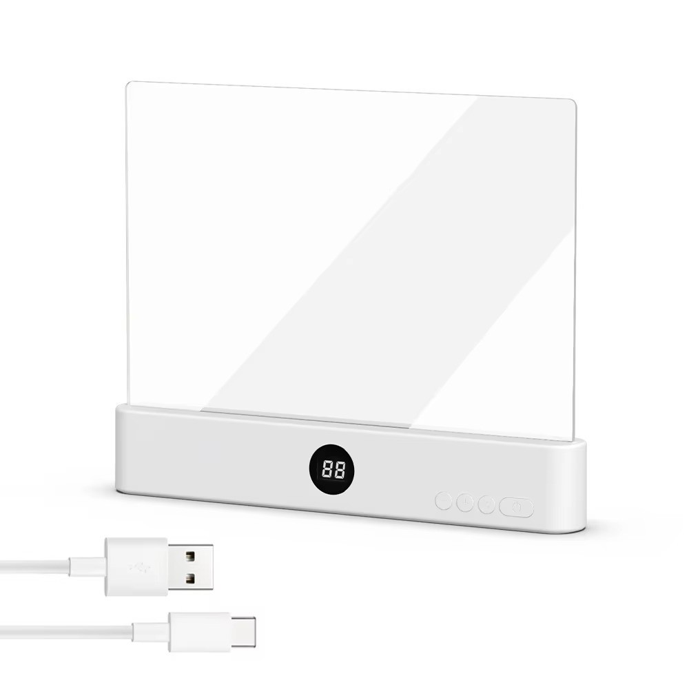 LED Book Light USB Rechargeable Flat Panel Eye Care Reading Lamp Night Light