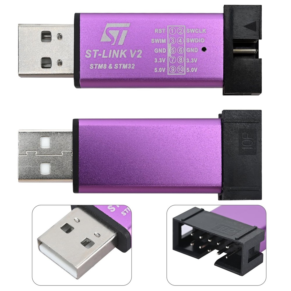 ST Link V2 STM8 STM32 Emulator Programmer stlink Downloader M89 Line Burner D...