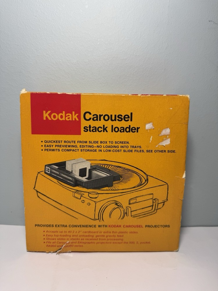 Kodak Slide Projector Carousel Stack Loader in Box with Manual - Excellent