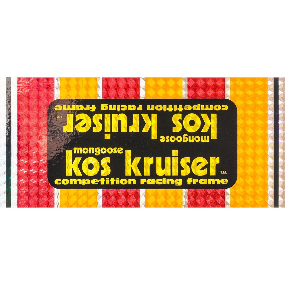 1980-82 Mongoose -Kos Kruiser decal set