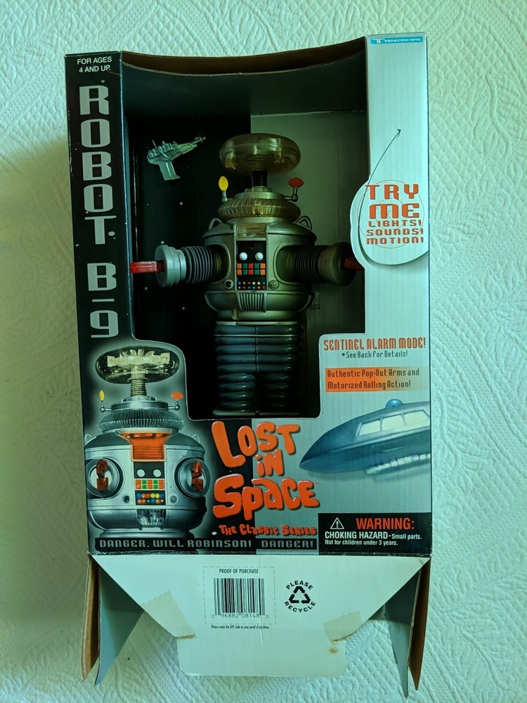 LOST IN SPACE B-9 ROBOT  1997 original box TRENDMASTERS never removed works