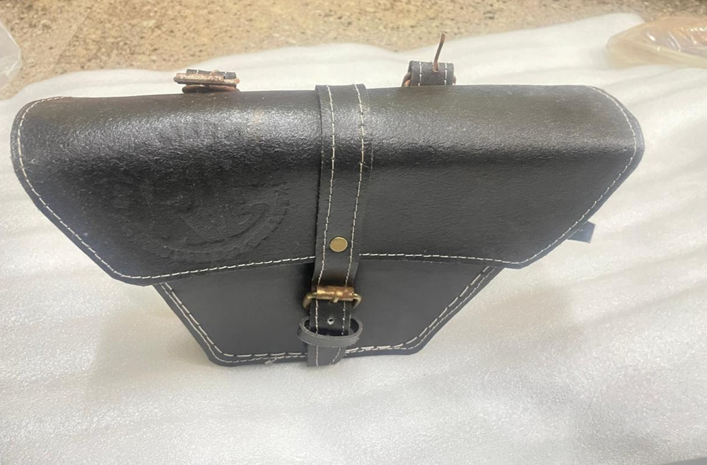For Royal Enfield Separator Continental Gt 650cc Leather Left Side Panel Bag