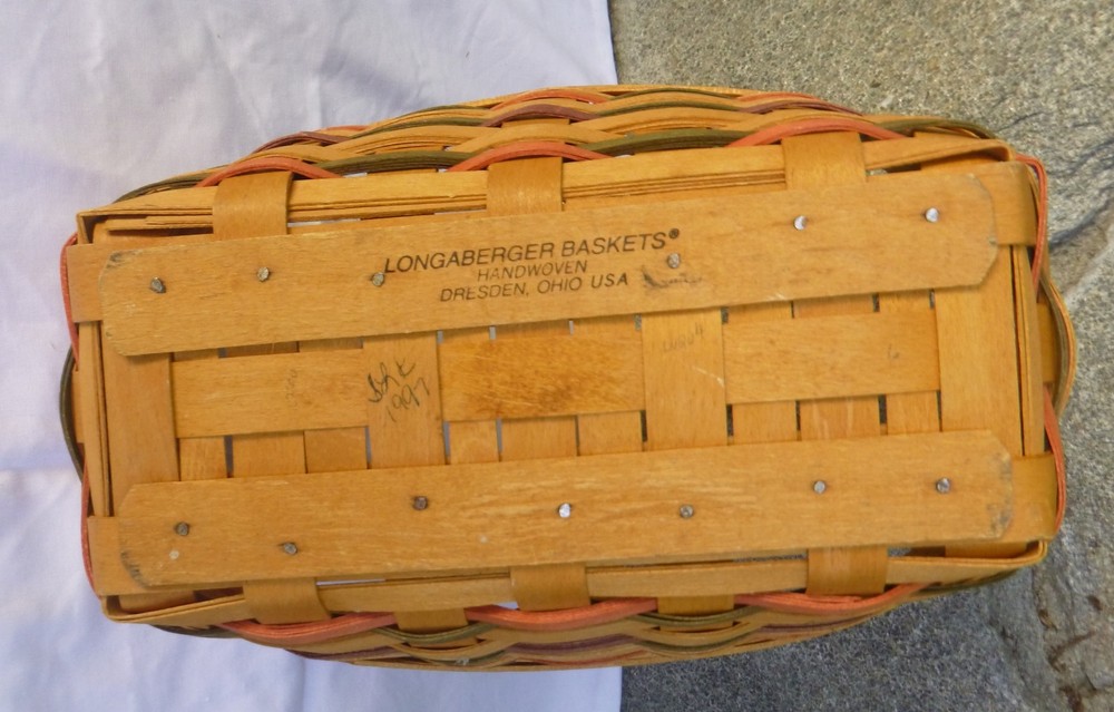 LONGABERGER Woven Easter Collection Basket handle 1997