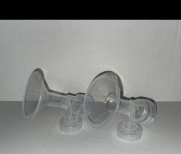 2 MEDELA ONE PIECE 24mm SHIELDS/CONNECTORS BP3