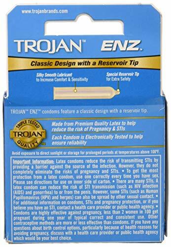 Trojan ENZ Lubricated Condoms, 3 Count