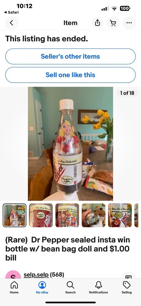 Rare Dr. Pepper Doll ..Cute