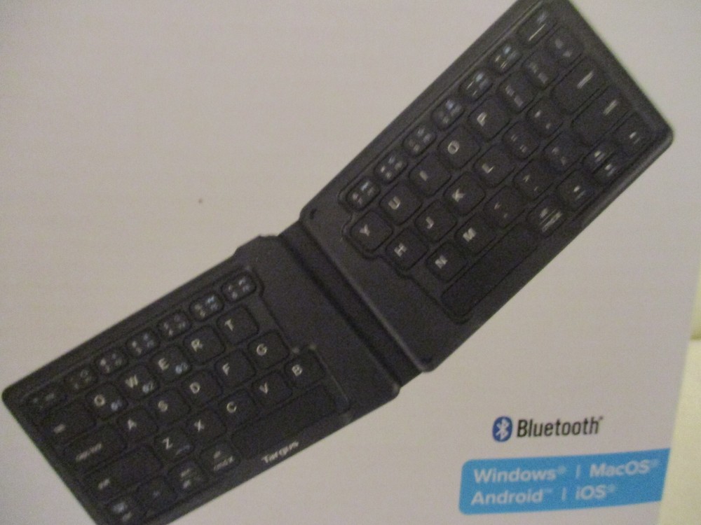 Targus Wireless Folding Keyboard Ultra-Compact Bluetooth Windows iOS Android NIB