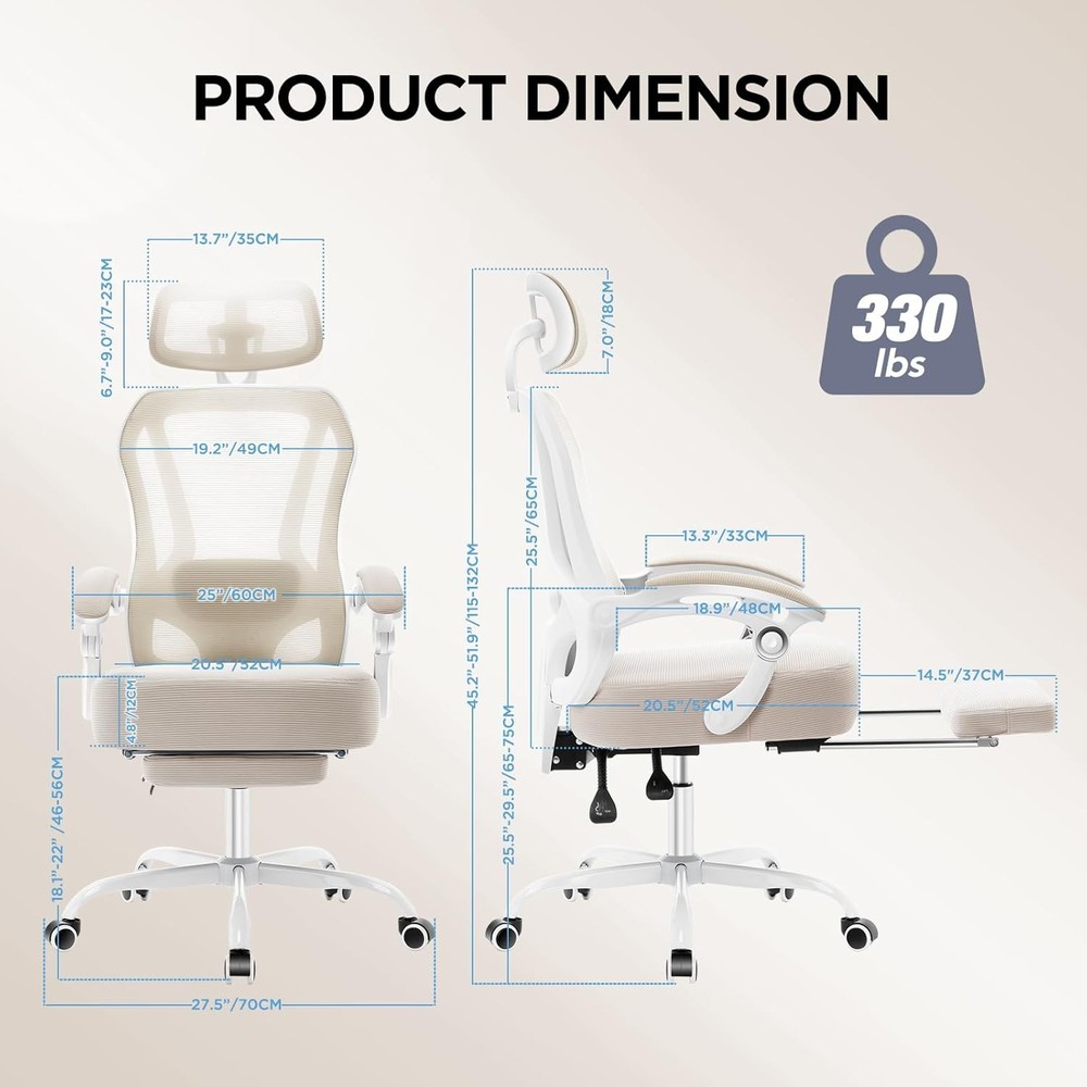 Office Chair Ergonomic Reclining Support Seat