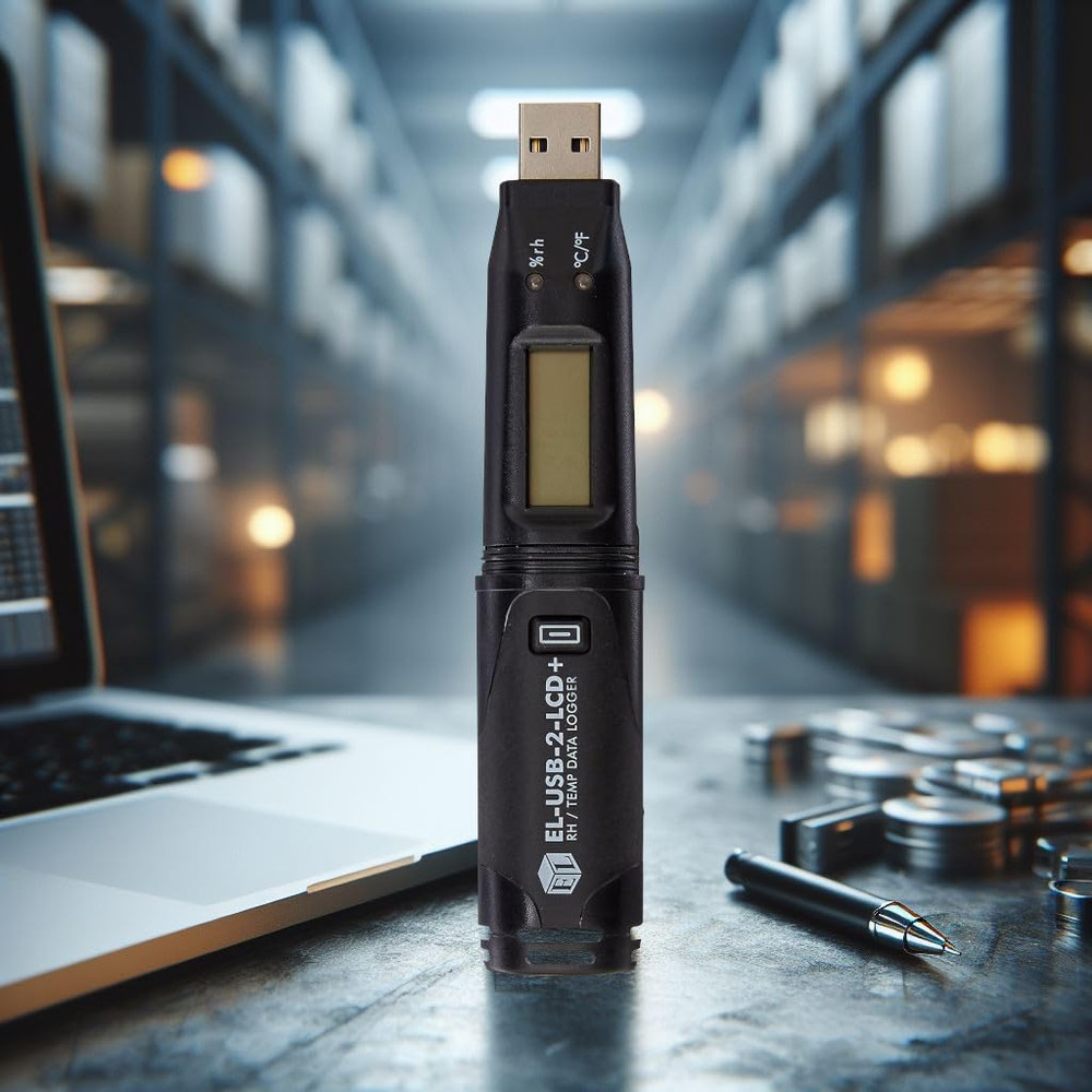 EL-USB-2-LCD+ High Accuracy Humidity Temperature and Dew Point Data Logger with