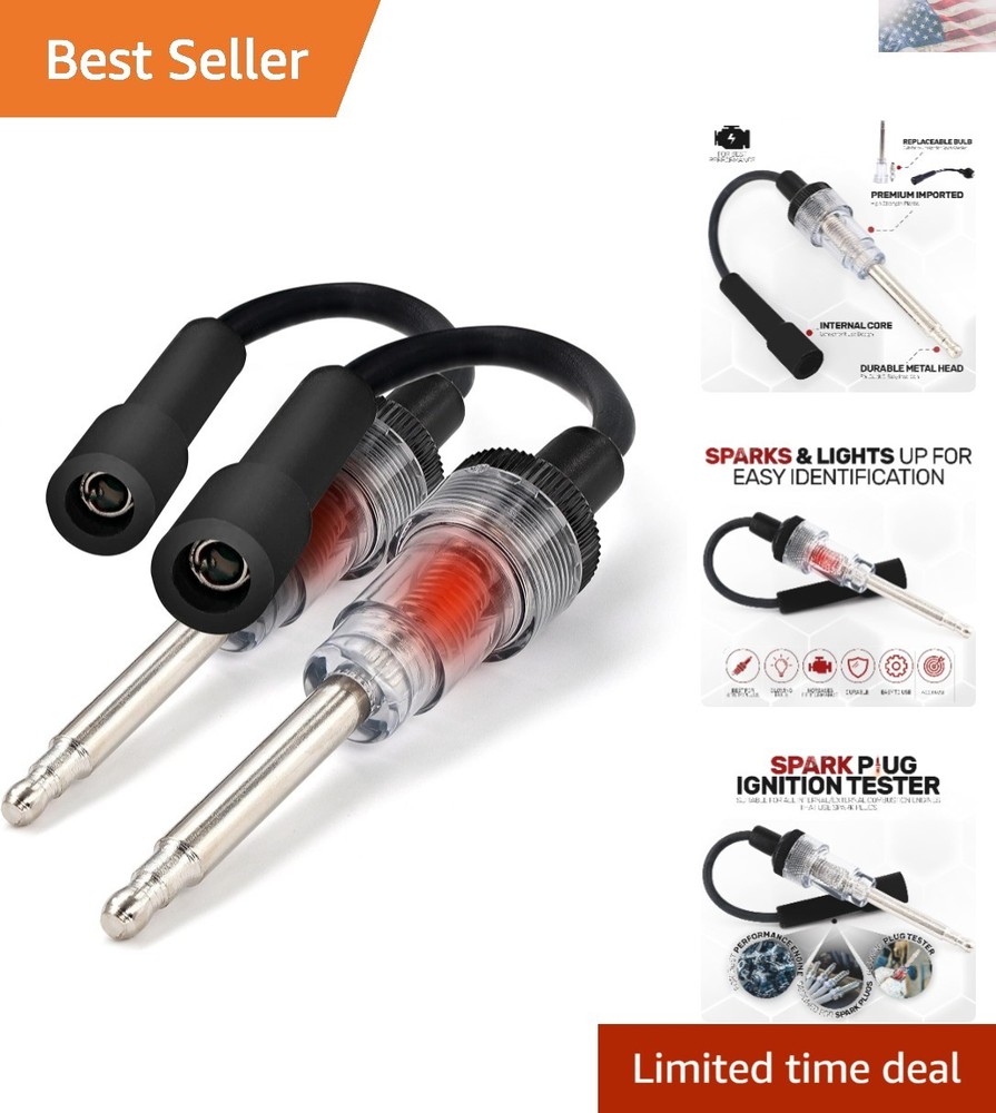 Ram-Pro Engine Spark Tester - Reliable Ignition Tool for 6-12 Volt Engines 2 PK