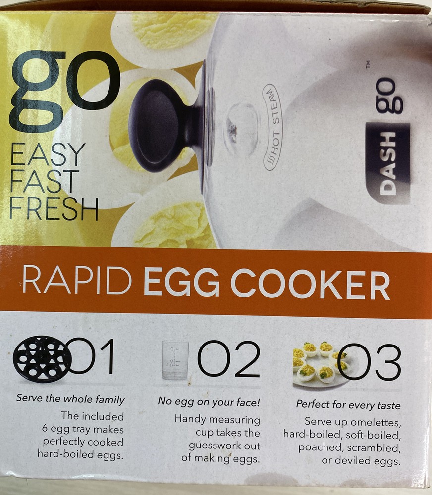 Dash Rapid Egg Cooker: 6 Egg Capacity Electric Egg Cooker for Hard Boiled Eggs,