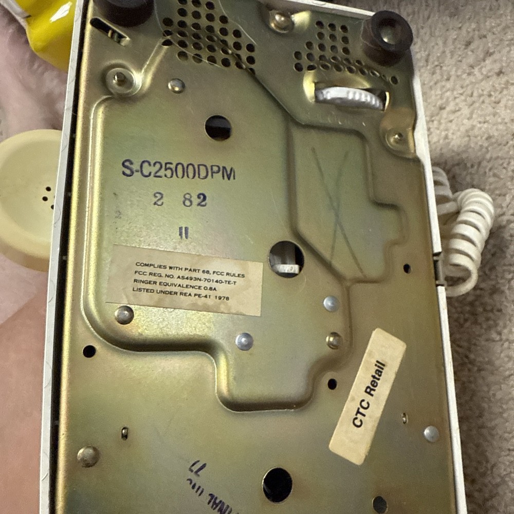 STROMBERG CARLSON SC-2500D PUSH BUTTON PHONE UNTESTED 1976