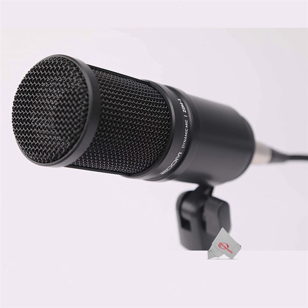 Zoom ZDM-1 Dynamic Microphone Optimized with Tabletop Tripod Microphone Stand
