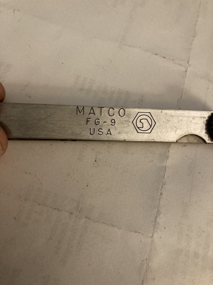 Matco Tools FG-9 Piston Feeler Gauge 9’’ 8 Blade