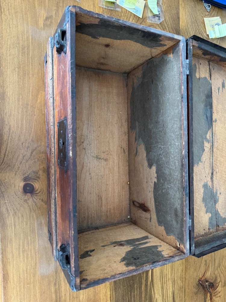 Antique circa 1870-1890 Primitive tool trunk