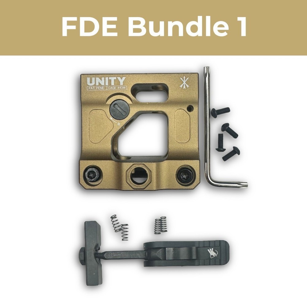 Unity FAST Micro Riser Mount - QUICK DETACH - High Quality - Built In BUIS