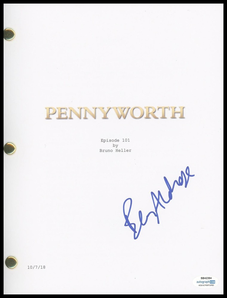 Ben Aldridge "Pennyworth" AUTOGRAPH Signed 'Thomas Wayne' Full Pilot Script ACOA