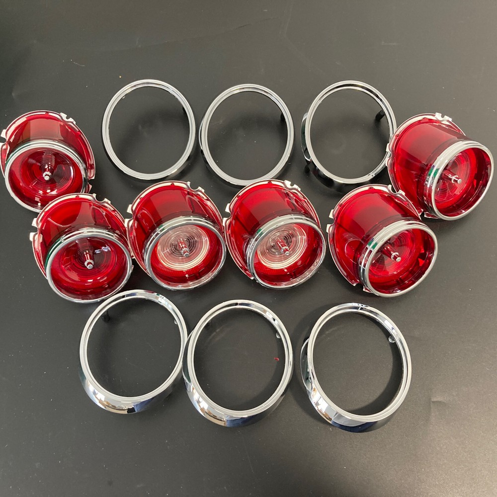 1965 Impala Ful-Size Tail Light & Back up lens Assembly Set