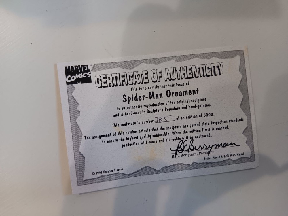 Marvel Comics Spiderman Sculpture