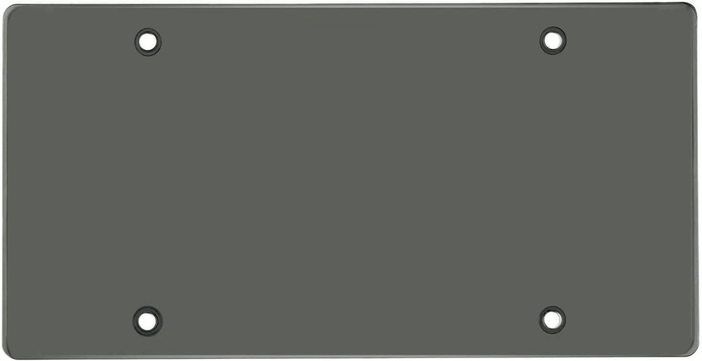 License Plate Covers Set 2 Pack Slim Flat Unbreakable Black Frame