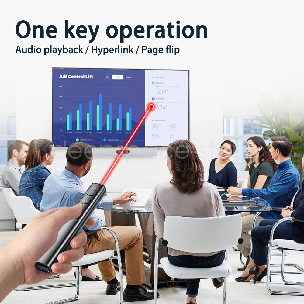 Wireless Presenter Powerpoint Presentation Clicker Remote Control Laser Pointer