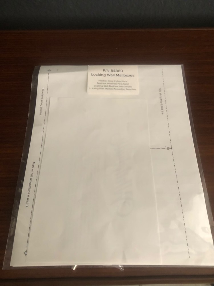 Whitehall Products Locking Wall Mounted Large Mailbox, Black