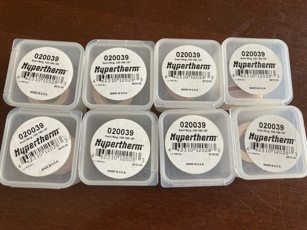 8 pcs HYPERTHERM 020039 SWIRL RING