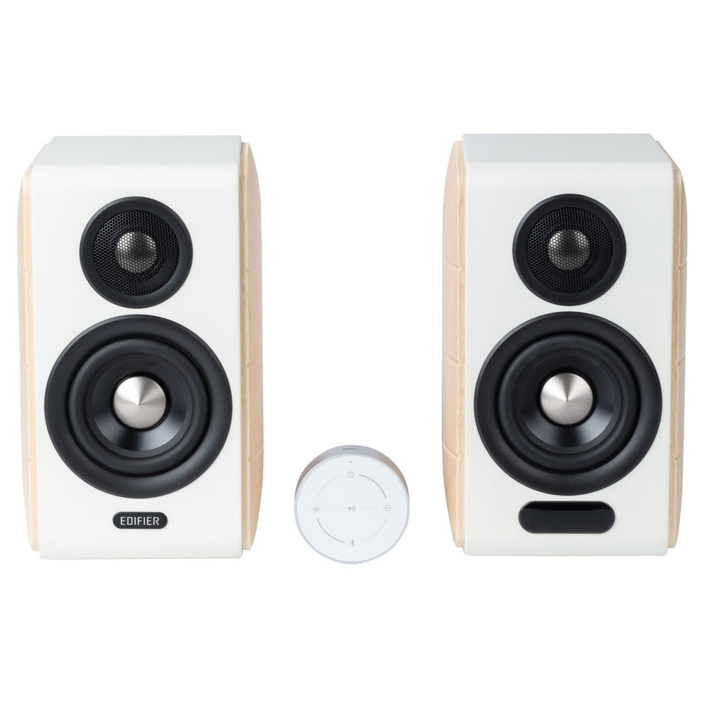 88W Bluetooth Hi-Fi 2.0 Bookshelf Speaker System, Sub Out, Remote