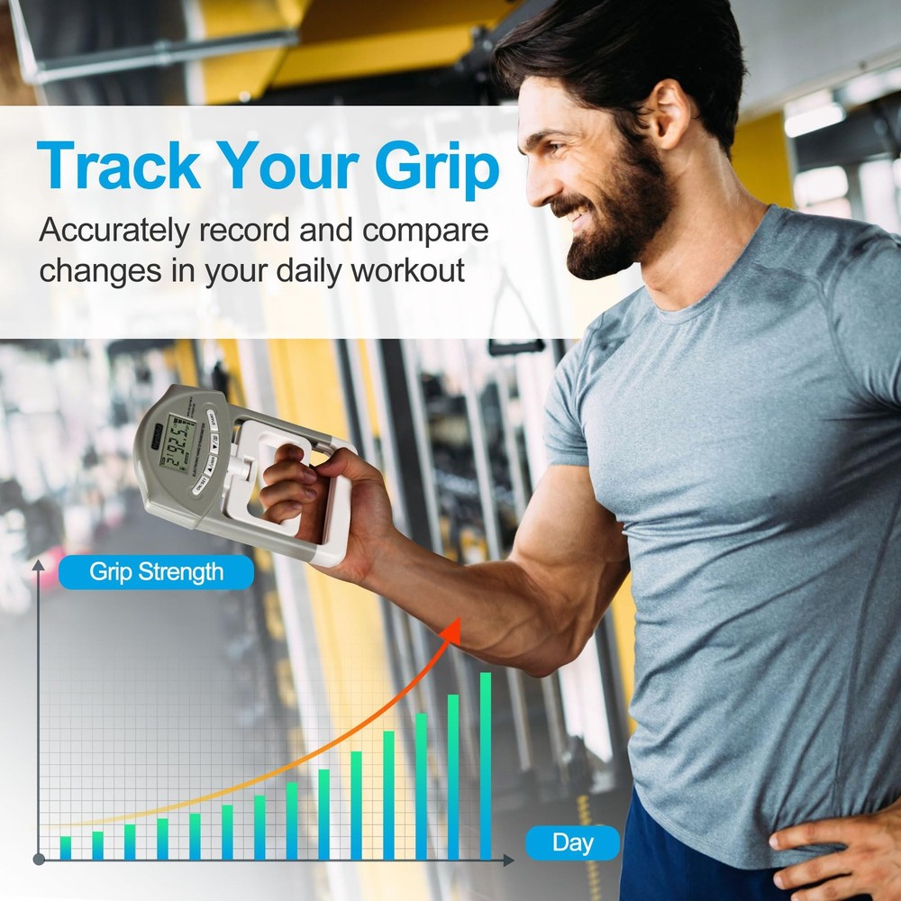 Handeful Grip Strength Tester - Dynamometer Handgrip Measurer Meter Handheld
