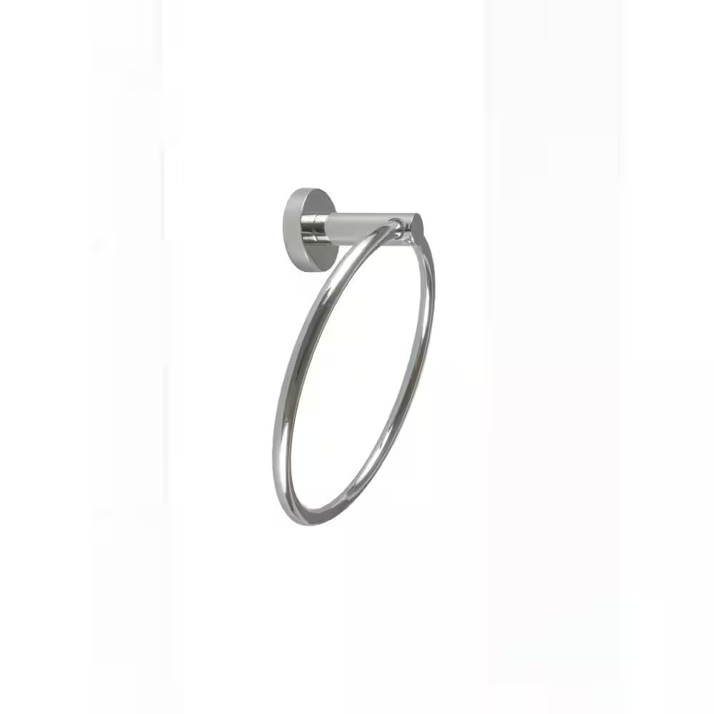 Martella Wall Mounted Towel Ring in Chrome